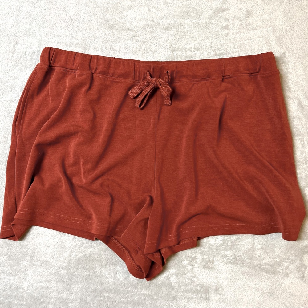 Arula Super Soft Lounge Shorts Burnt Orange Size C